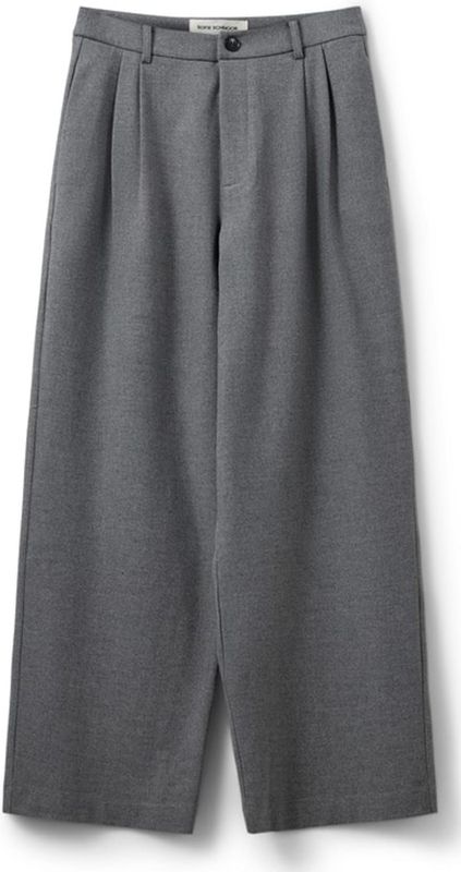 Sofie Schnoor Bandplooibroek 'ROSALIND'  grijs gemêleerd