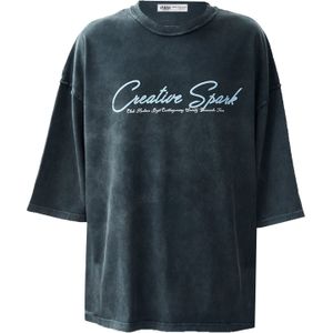 VAMOS CLO Shirt  lichtblauw / zwart / wit