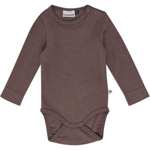 Hummel Mini - Geribbelde Baby Body - Wol - Lange Mouwen