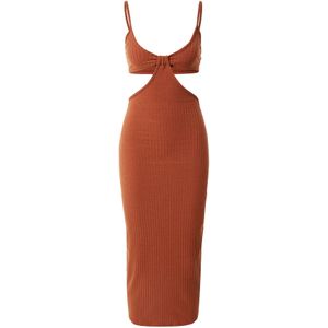 Misspap Jurk 'Midaxi'  kastanjebruin