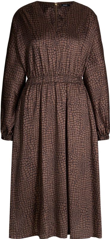 JOOP! - DAKOTA - Knielange Jurk - V-hals - Getailleerde Pasvorm