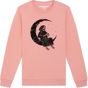Watapparel Sweatshirt ' Pizza for life '  geel / rosa / bloedrood / zwart