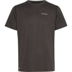 North Bend Functioneel shirt 'NBAdrian M'  zwart gemêleerd