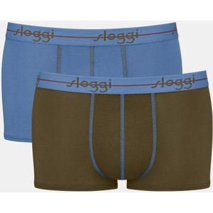 SLOGGI Boxershorts 'Start'  blauw / olijfgroen / rood