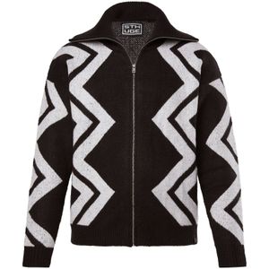 STHUGE Gebreid vest  zwart / wit
