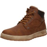 Tom Tailor - Winterlaarzen - Bruin - Plateau - Veterschoenen - High-top Sneaker met Binnenrits