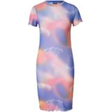 HUGO Jurk 'Nastaja'  blauw / oranje / lichtroze / wit