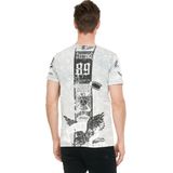Rusty Neal - Gewassen Biker T-shirt - Heren - Normale Pasvorm - 100% Katoen