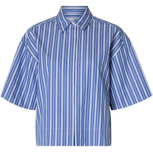 Selected Femme - FIA - Overhemdblouse - Gestreept - Boxy Fit - Katoen