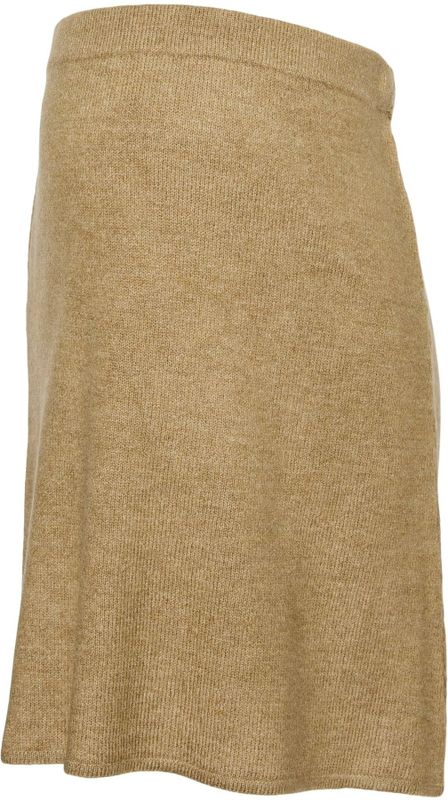 Korte Rok - Gebreide Rok - High Waist - Knielengte - A-lijn