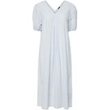 Pcalma - Maxi-jurk - V-hals - Halflange Mouwen - Midi-lengte - Regular Fit