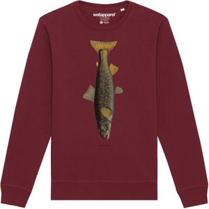 Watapparel Sweatshirt 'Forelle'  gemengde kleuren / bourgogne