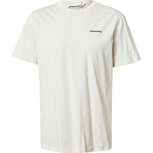 ARMEDANGELS - Shirt - Beige - Ronde Hals - Halve Mouw - Losse Pasvorm