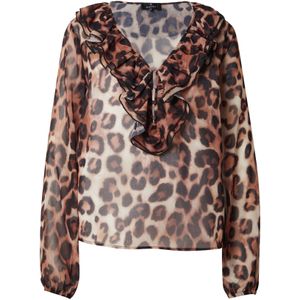 monari Blouse  bruin / cappuccino / zwart