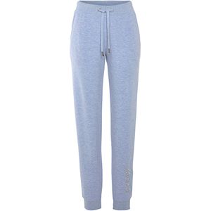 Bench - Loungewear Relaxbroek - Lichtblauw mêlee - Met Glanzende Logo-borduurwerk