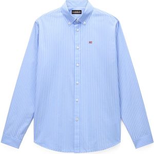 NAPAPIJRI Overhemd 'Terra'  duifblauw / wit