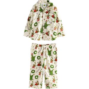 Next Nachtkledij 'Weihnacht'  crème / gemengde kleuren / wit