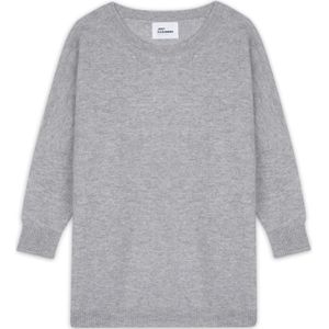 JUST CASHMERE Trui 'Rebecca'  grijs gemêleerd