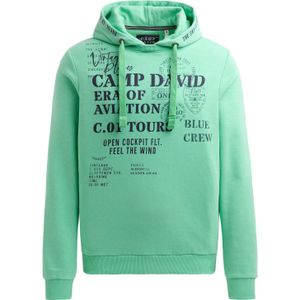 CAMP DAVID Sweatshirt  mintgroen / zwart
