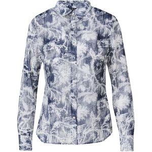 KOROSHI Blouse  blauw gemêleerd / wit