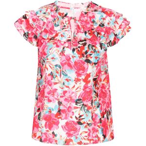 NALLY Blouse 'Fashion Look'  lichtblauw / pink / rosa / wit