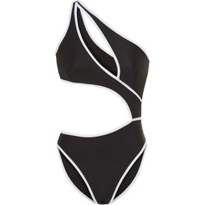 LSCN by LASCANA Badpak  zwart / wit