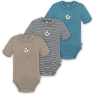 normani Rompertje/body  donkerbeige / smoky blue / azuur