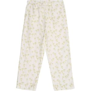 Only Mini Broek 'KMGPalm Thyra'  lichtgrijs / limoen