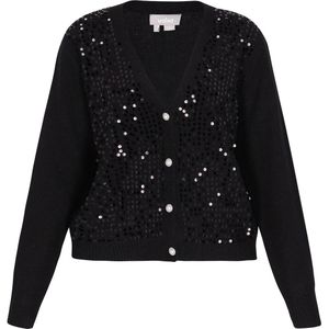 Usha Gebreid vest  zwart