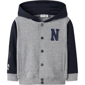 Vest - Regular Fit - Lange Mouwen - Ronde Hals - Knoopsluiting - Voorzakken - Geborstelde Sweatstof