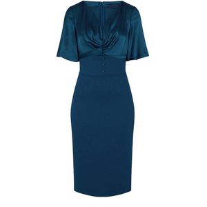 HotSquash Cocktailjurk  cyaan blauw