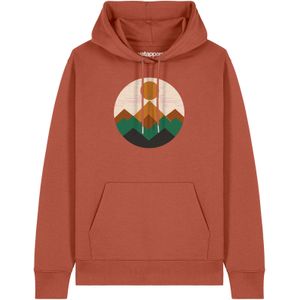 Watapparel Sweatshirt 'Geometric Landscape 2'  lichtbruin / gemengde kleuren