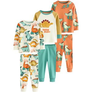 Next Nachtkledij  smaragd / oranje / wit