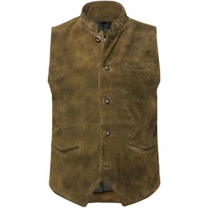 Men Plus Bodywarmer  bruin