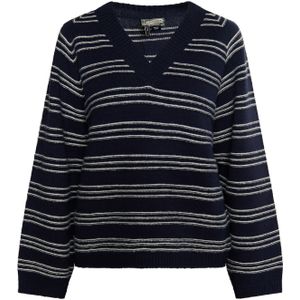 DreiMaster Vintage Trui  marine / wolwit