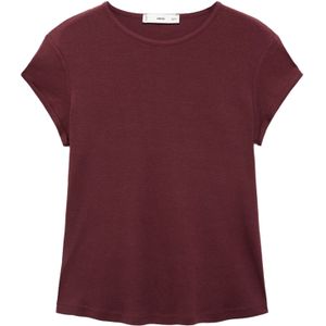 MANGO Shirt 'JANI'  bordeaux