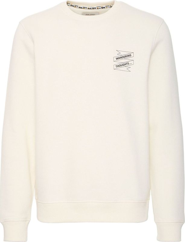 BLEND Sweatshirt  grijs / offwhite