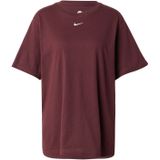 Nike Sportswear Shirt 'Essential'  wijnrood / wit