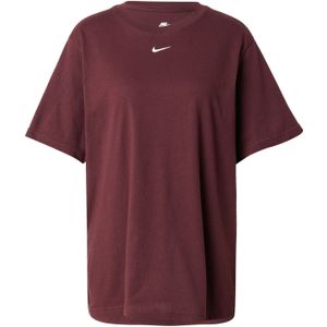 Nike Sportswear Shirt 'Essential'  wijnrood / wit