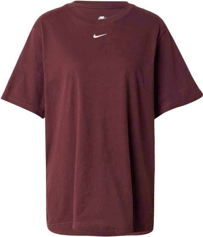 Nike Sportswear Shirt 'Essential'  wijnrood / wit