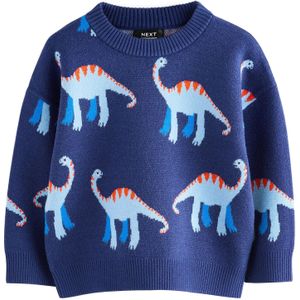 Next Trui  marine / azuur / hemelsblauw / oranje