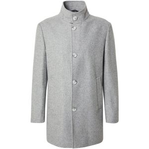 Regular fit lange jas met opstaande kraag, model 'Finchley'