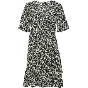 VERO MODA Jurk 'VMPAGE'  zwart / wit