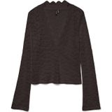 Vmdea - Top - V-Hals - Lange Mouwen - Kanten Detail - Tight Fit