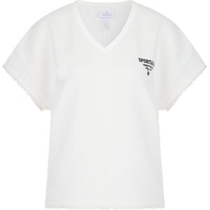 Sportalm - Kitzbühel - T-shirt - Zwart/Wit - V-hals - Kwartmouw