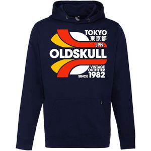 Oldskull Sweatshirt 'Retro Tokyopolis'  blauw