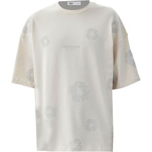 VAMOS CLO Shirt 'Richardson'  ecru / stone grey / lichtgrijs