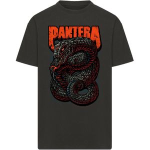 F4NT4STIC Shirt 'Pantera Venomous Snake'  rood / zwart