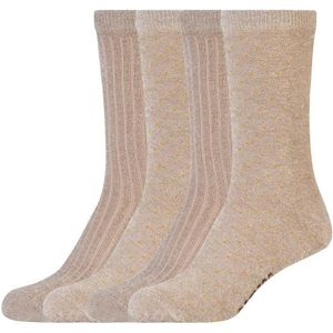 camano Sokken  beige / goud