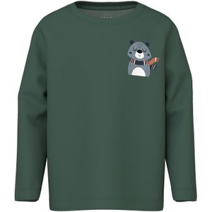 NAME IT Shirt 'NMMVUX'  lichtblauw / donkerblauw / donkergroen / oranje